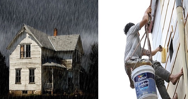 có nên sơn trong nhà khi trời mưa